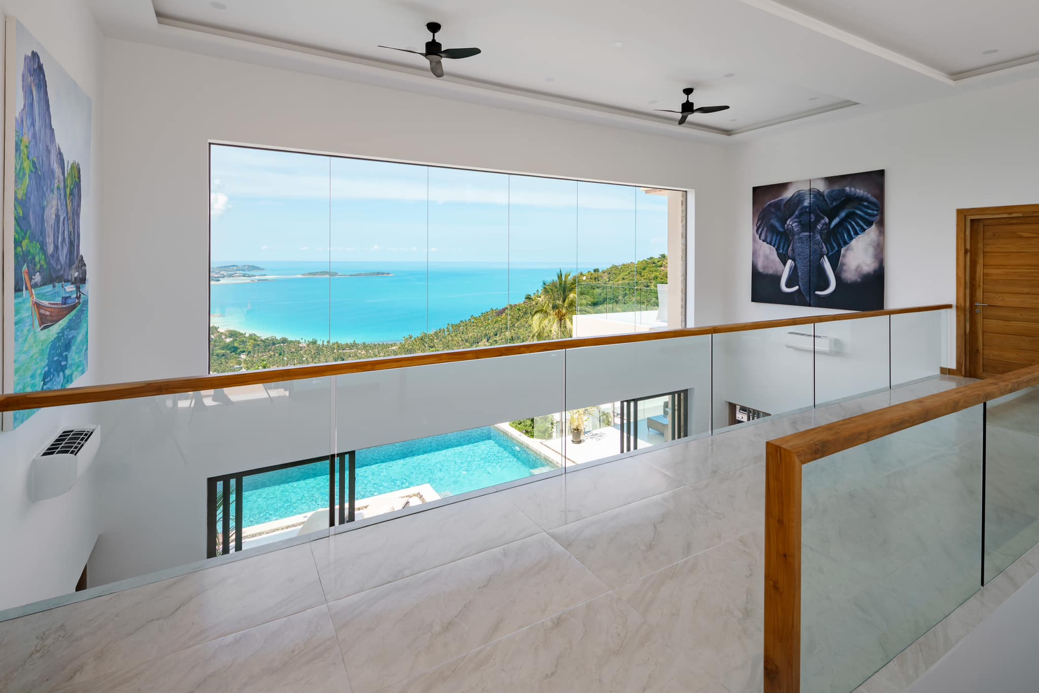 Modern 4-Bedroom Seaview Pool Villa with Infinity Pool in Chaweng Noi