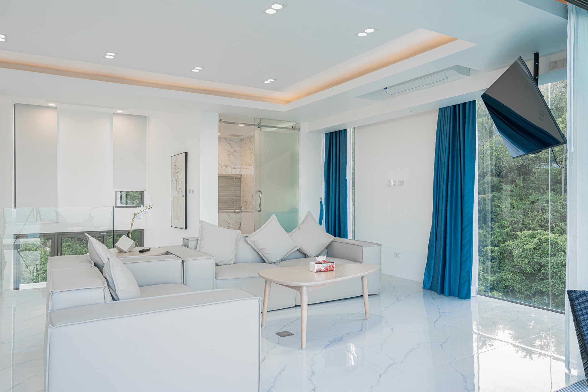 Brand-New 3-Bedroom Seaview Duplex Pool Villa in Chaweng Noi