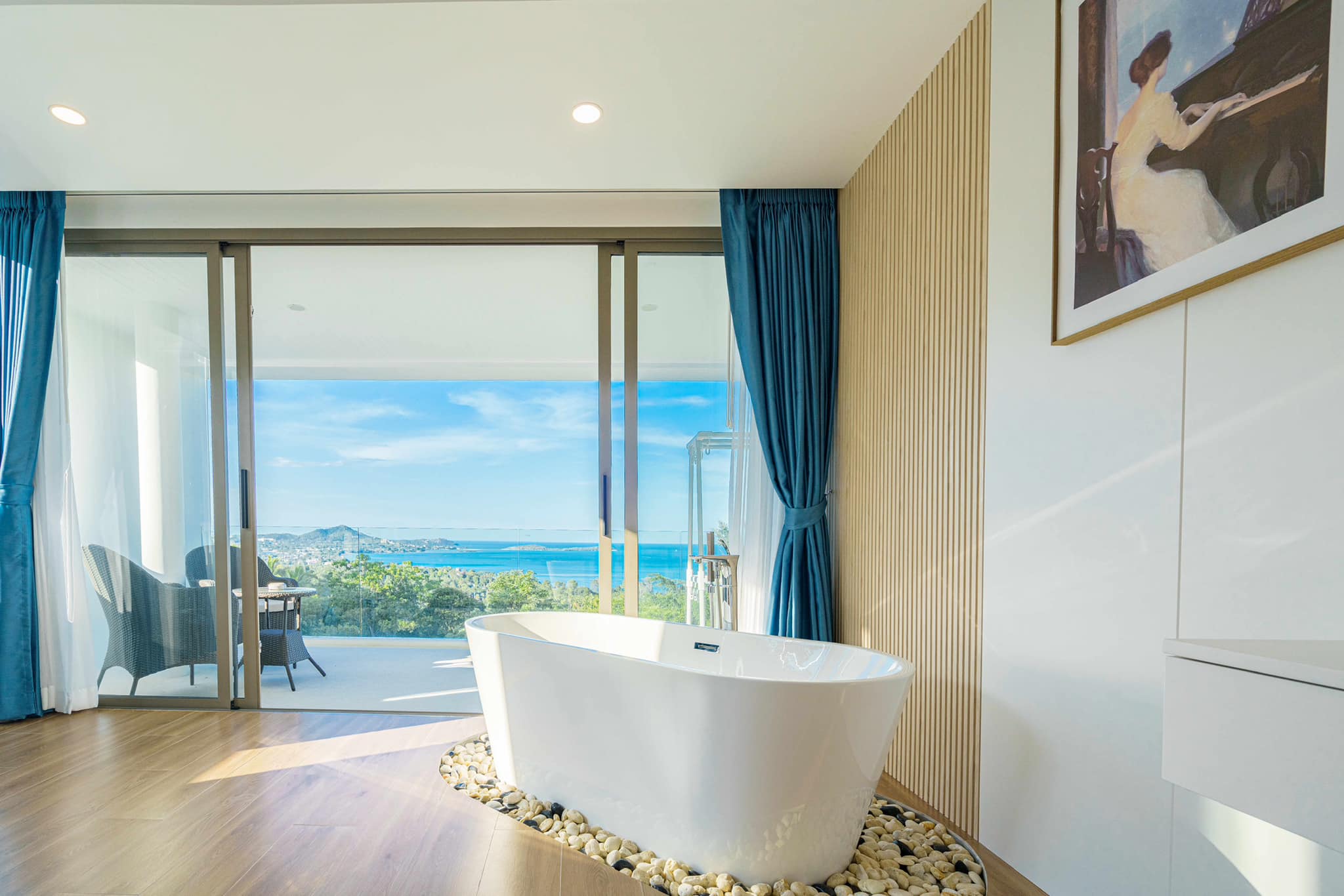 Brand-New 3-Bedroom Seaview Duplex Pool Villa in Chaweng Noi