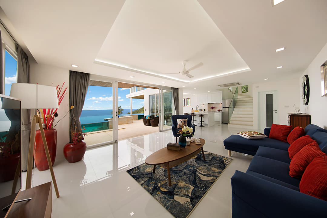 Modern 3-Bedroom Seaview Pool Villa for Sale in Chaweng Noi