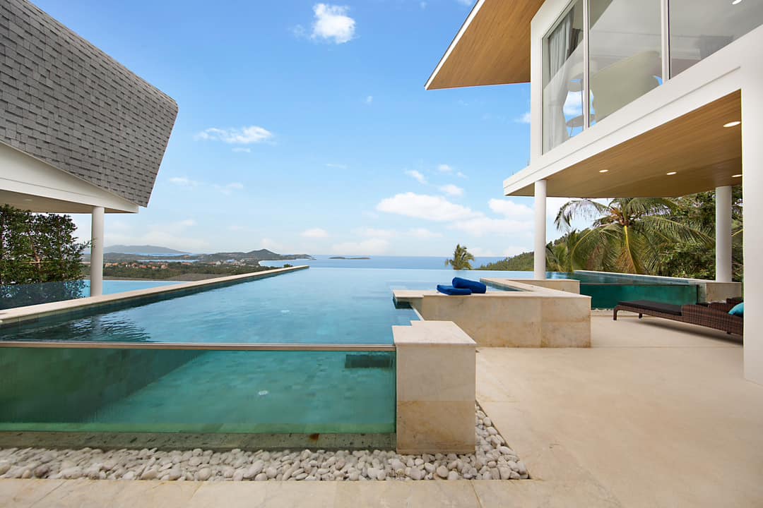 Modern 3-Bedroom Seaview Pool Villa for Sale in Chaweng Noi