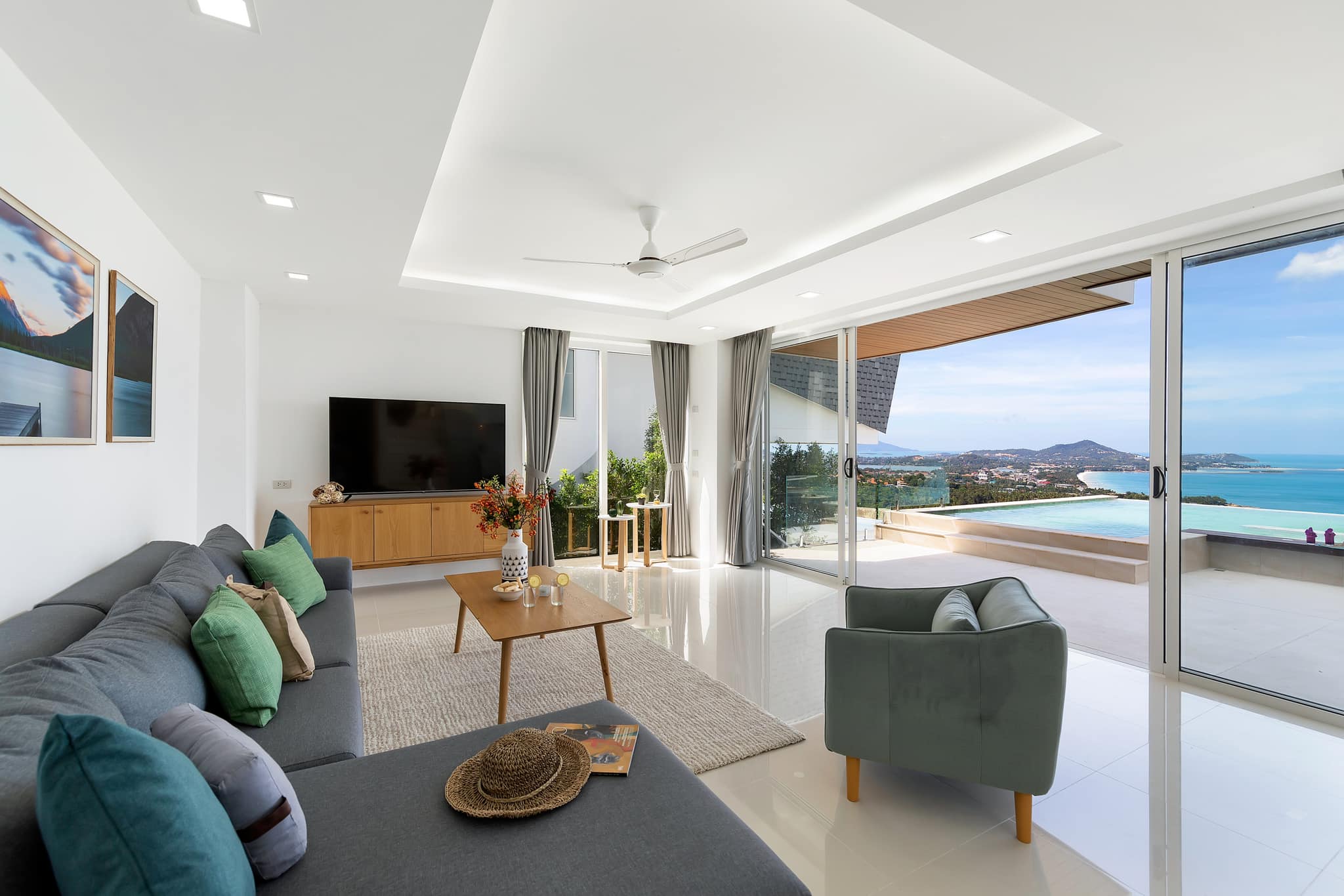 Stylish 3-Bedroom Seaview Pool Villa for Sale in Chaweng Noi