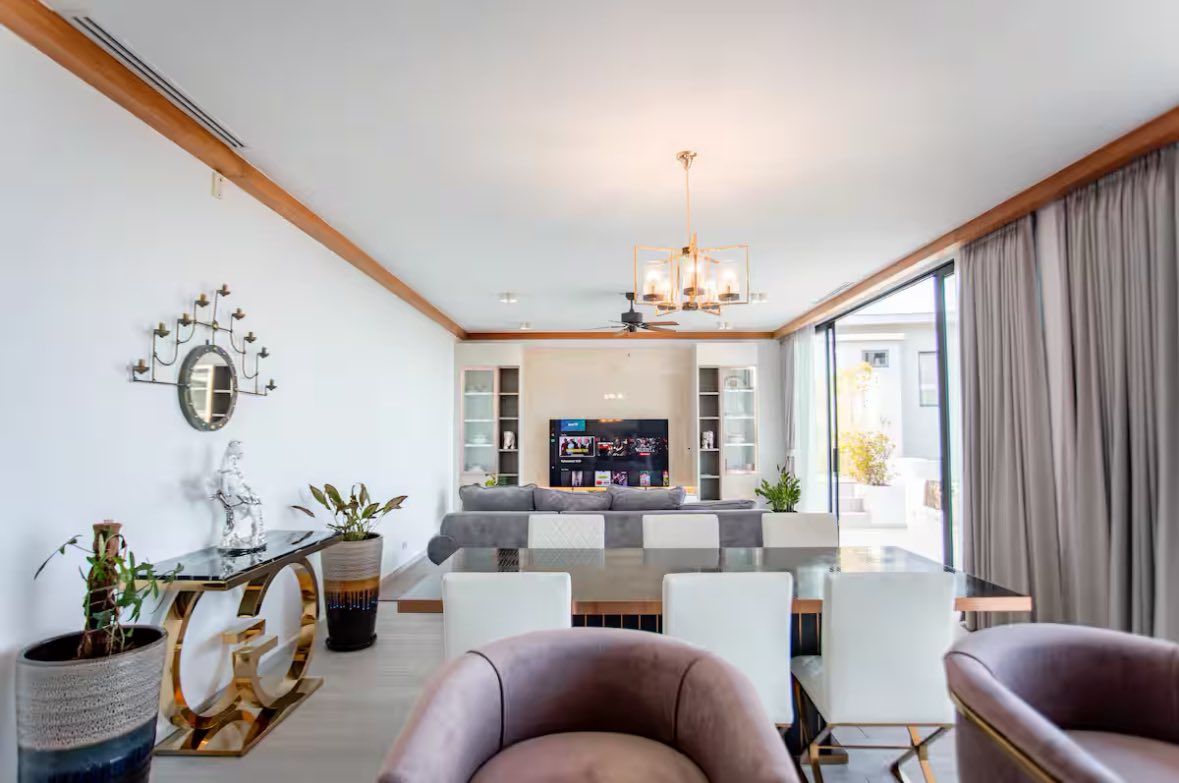 Contemporary 3-Bedroom Seaview Pool Villa with Rooftop Terrace in Chaweng Noi