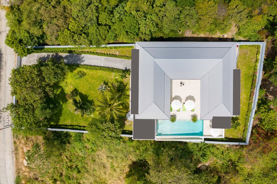 Stunning 4-Bedroom Panoramic Sea View Villa with Independent Studio in Bophut Hills