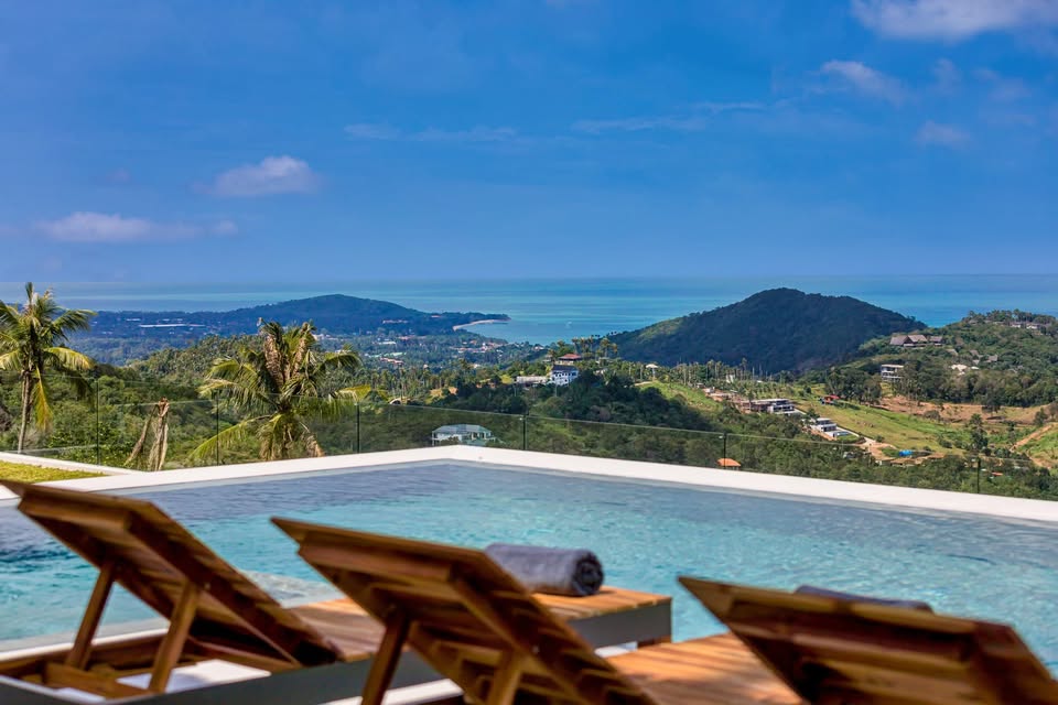 Luxury Bali-Style Villa with Stunning Sea Views in Bophut