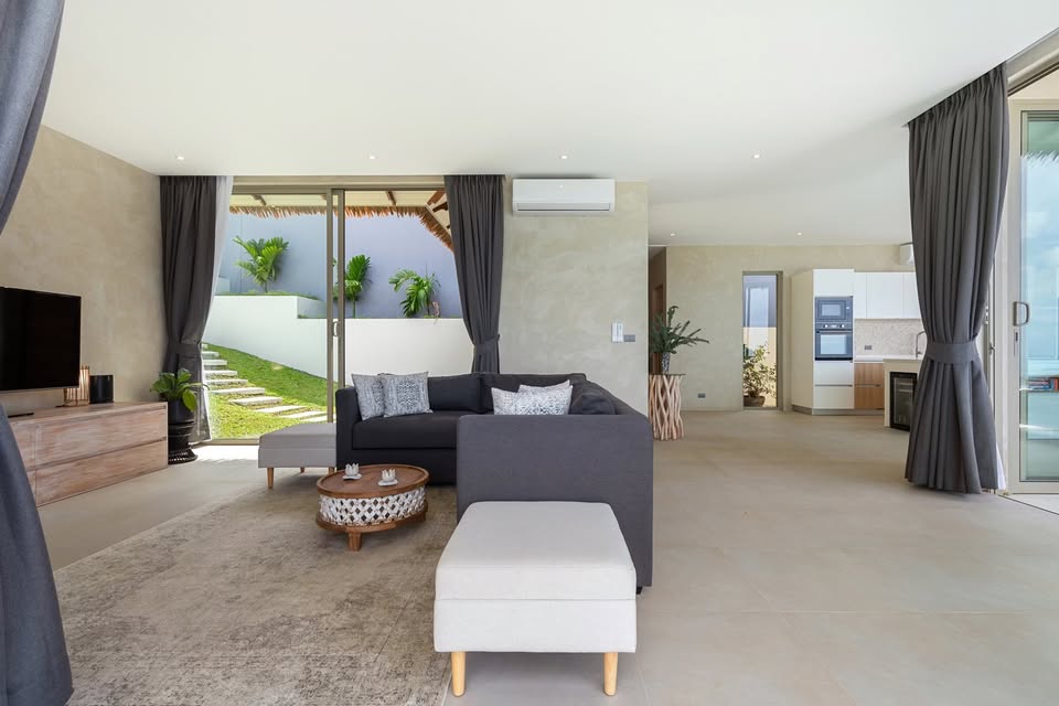 Luxury Bali-Style Villa with Stunning Sea Views in Bophut