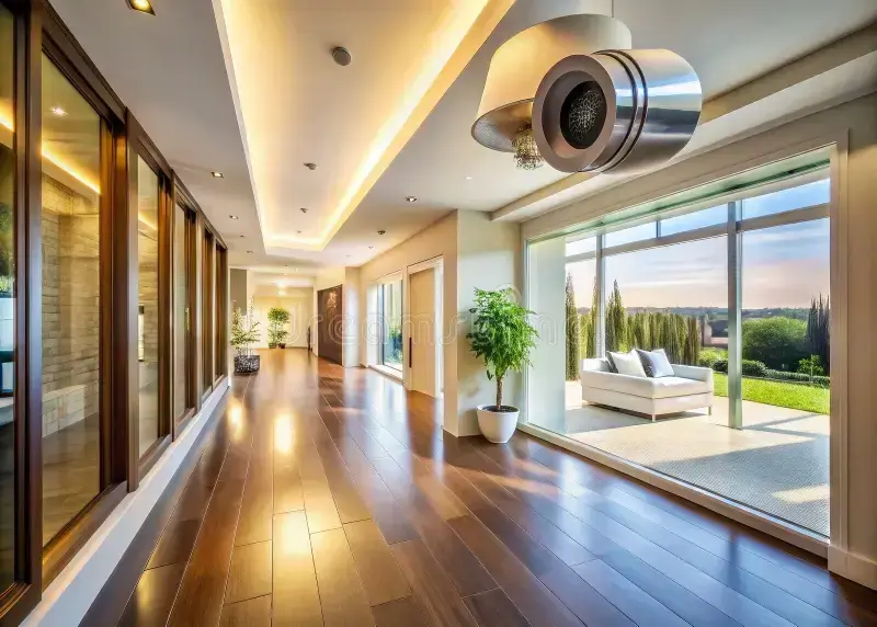 Aerial view of high-end properties managed in Koh Samui