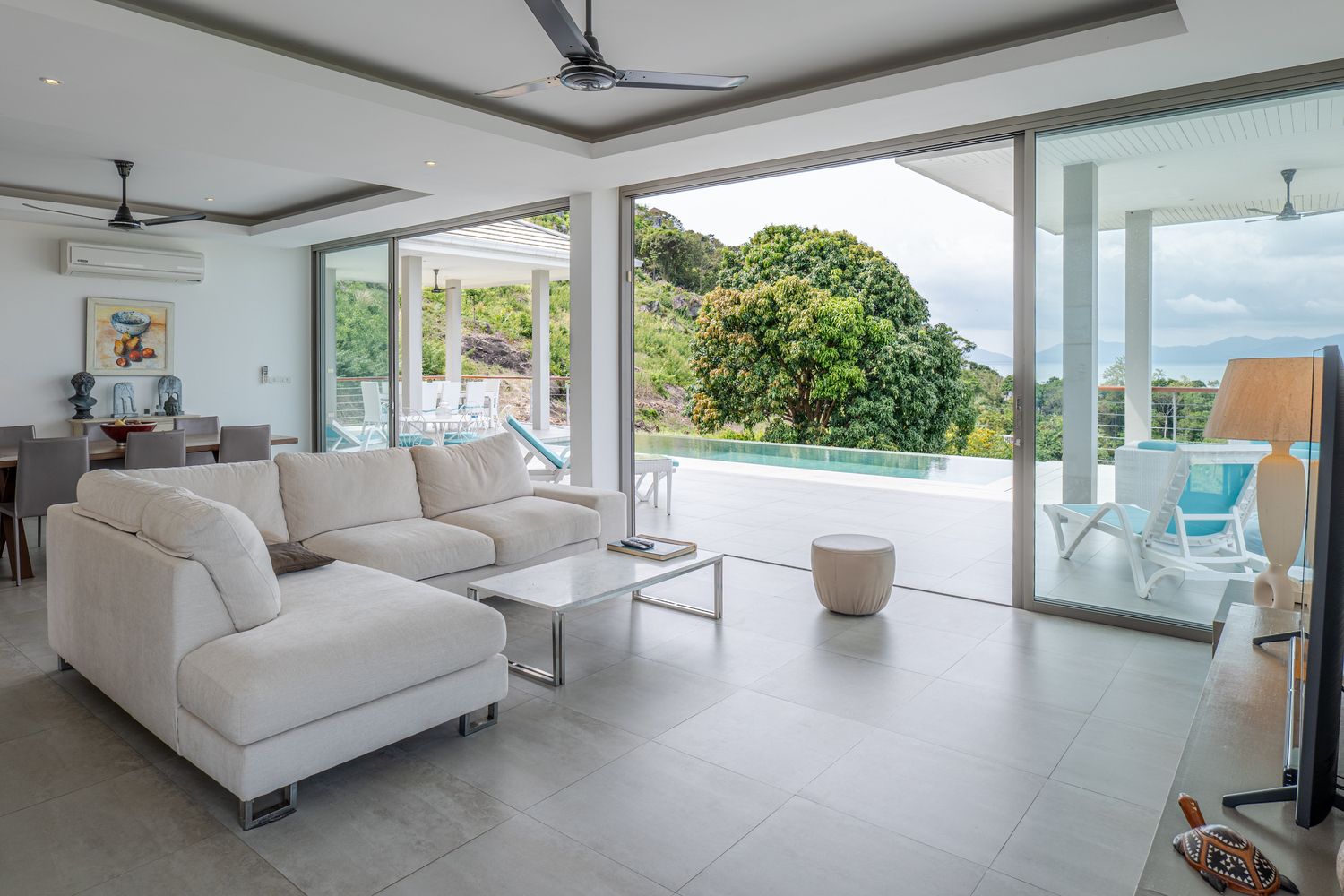 Panoramic 3-Bedroom Villa with Unfinished Apartment in Bophut Hills