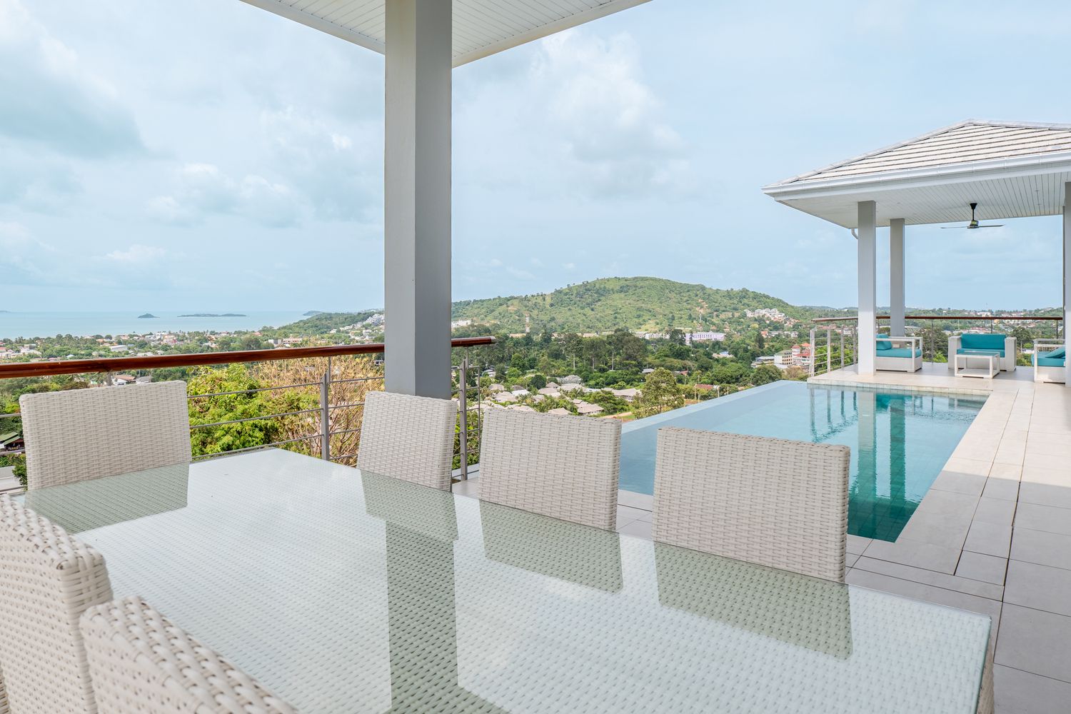 Panoramic 3-Bedroom Villa with Unfinished Apartment in Bophut Hills