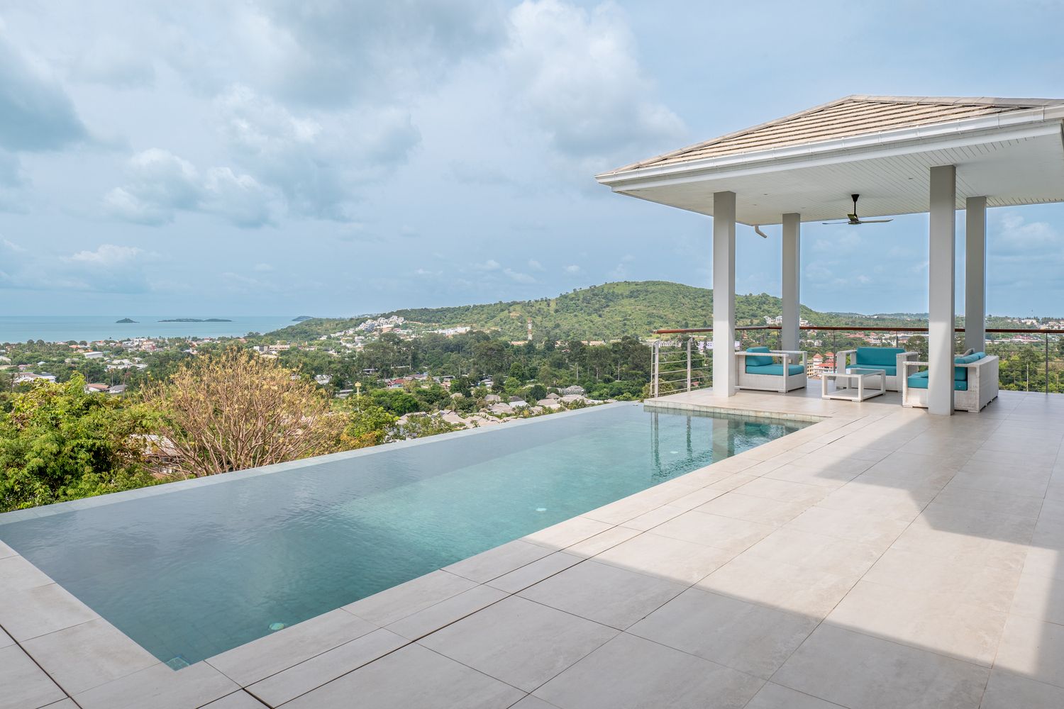 Panoramic 3-Bedroom Villa with Unfinished Apartment in Bophut Hills