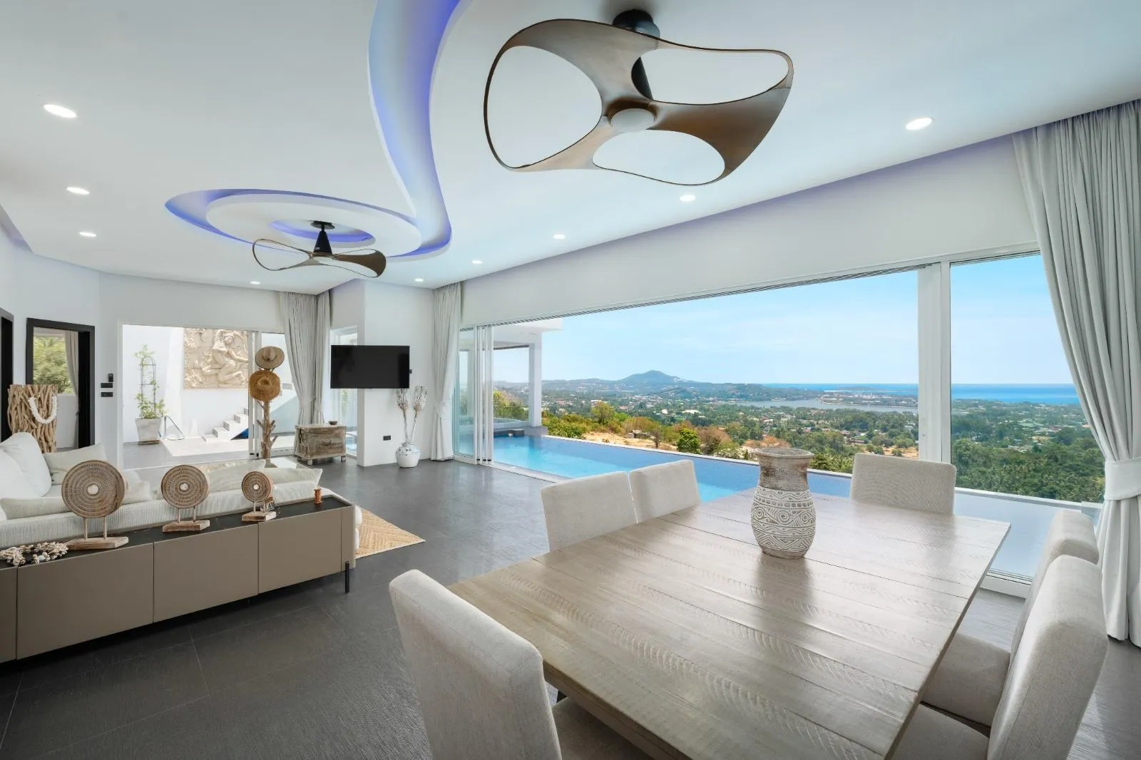 Modern 3-Bedroom Sea View Villa in Bo Phut