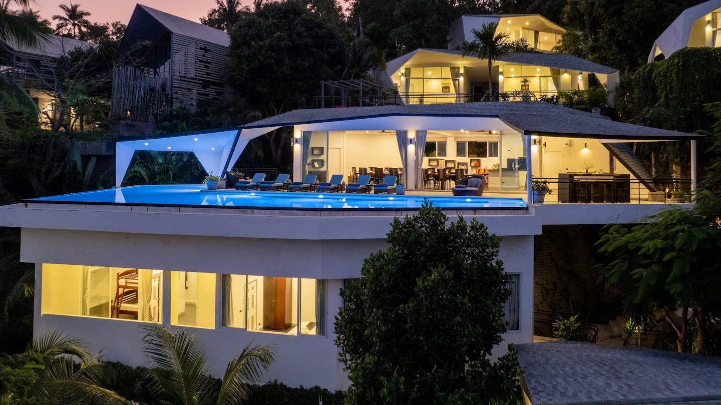 Architectural Masterpiece—11-Bedroom Panoramic Villa in Bo Phut
