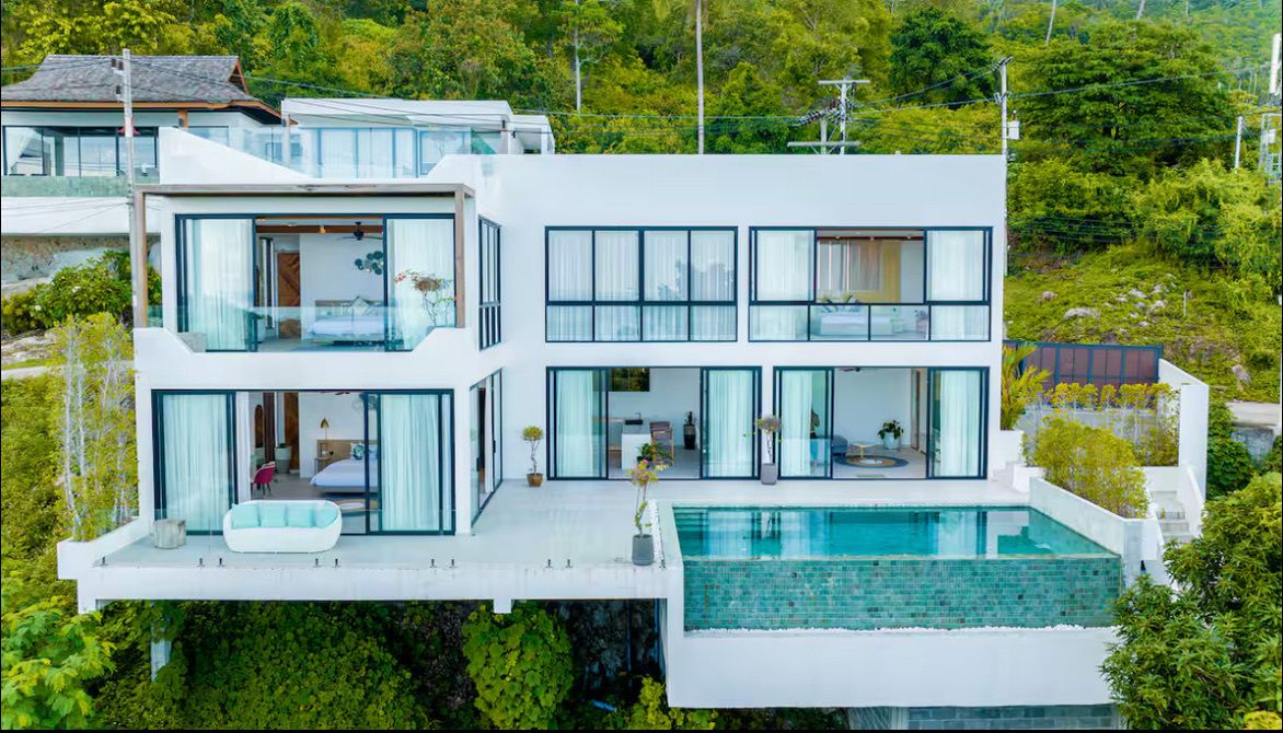 Modern 3-Bedroom Sea-View Pool Villa in Bophut Hills, Koh Samui