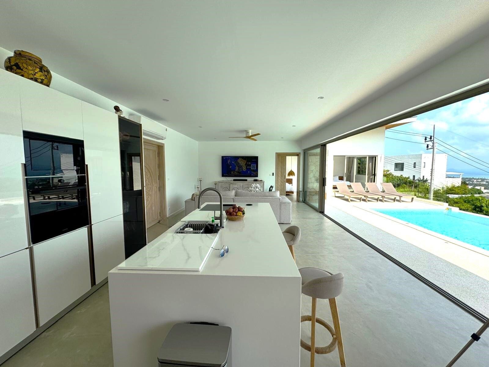 Sea-View Brand-New 3-Bedroom Villa in Bophut Hills