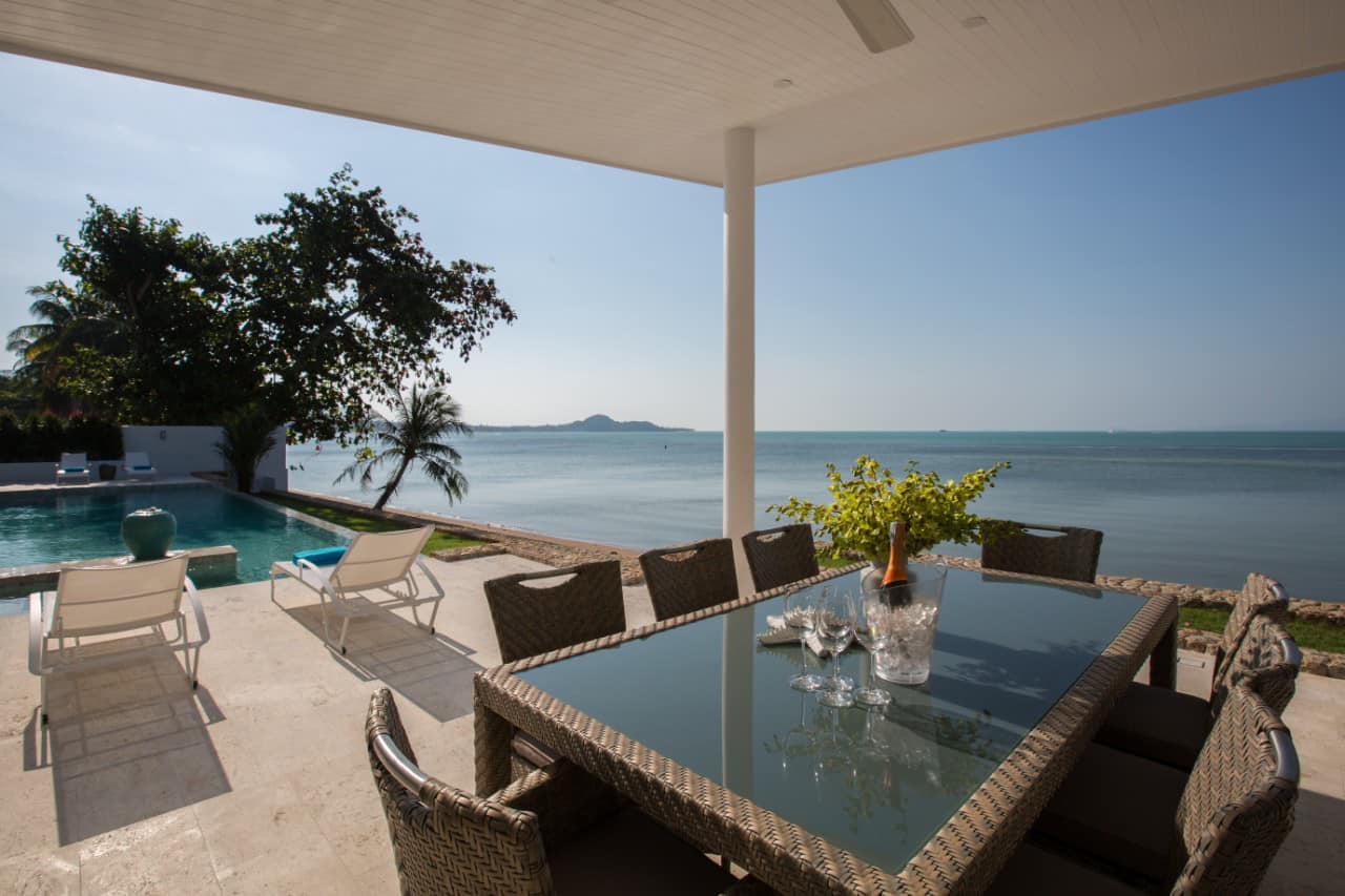 Exclusive Beachfront Villa: Prime Koh Samui Investment & Tropical Living.
