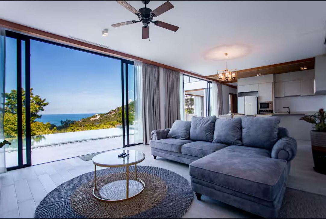 Modern 3-Bedroom Sea-View Pool Villa in Bophut Hills, Koh Samui