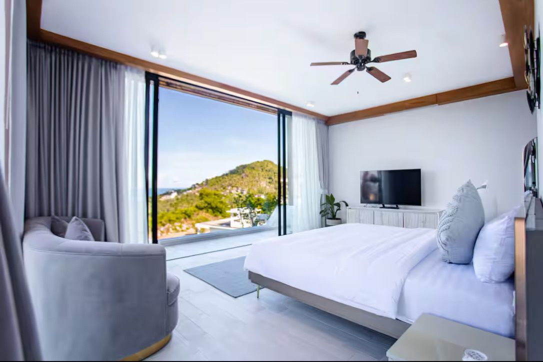 Modern 3-Bedroom Sea-View Pool Villa in Bophut Hills, Koh Samui