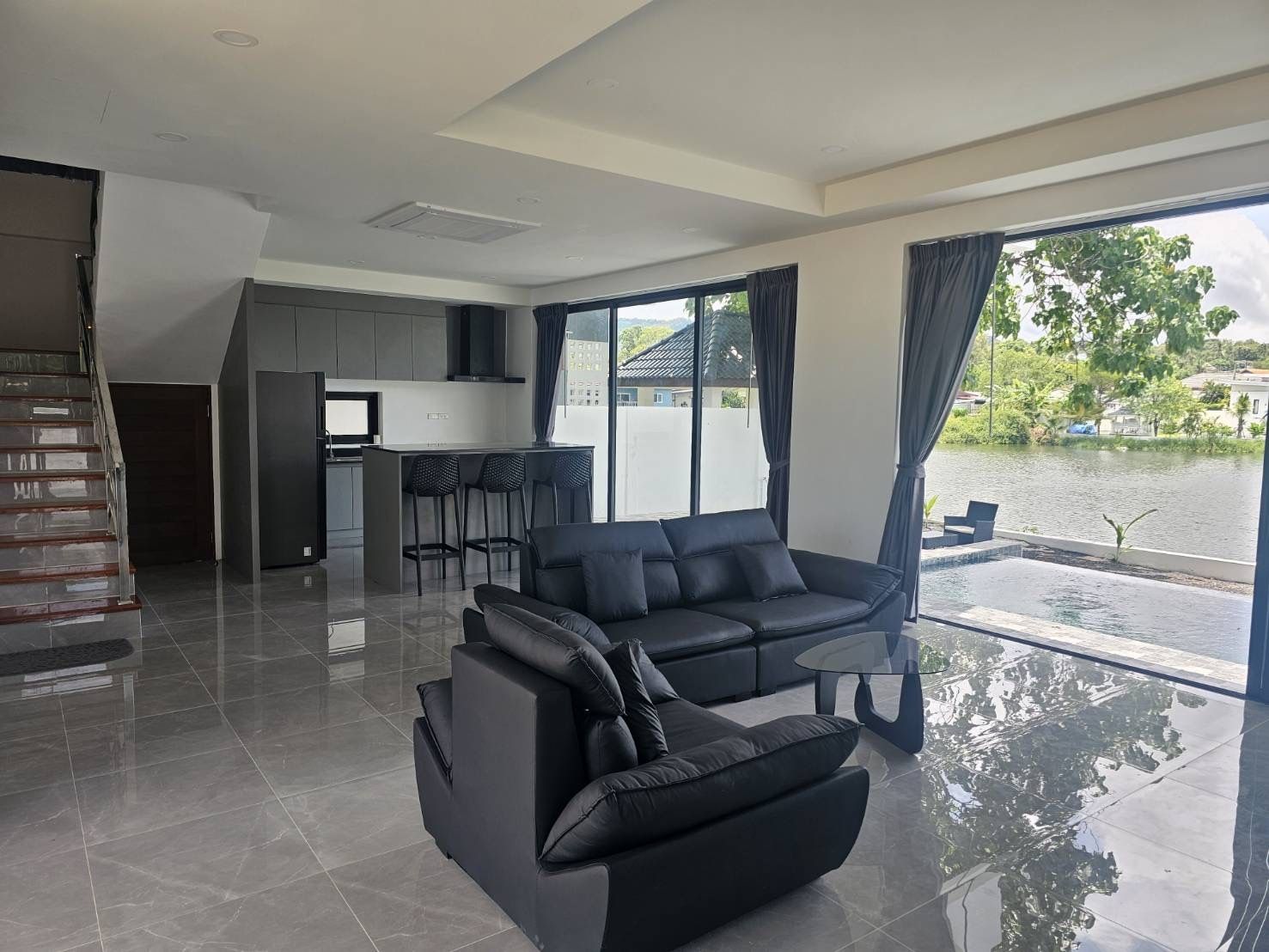 Spacious 3-Bedroom Villa with Lake & Garden Views in Bophut