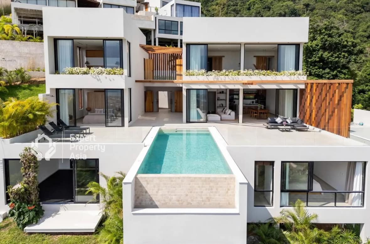 Award-Winning 4-Bedroom Luxury Pool Villa in Chaweng | Spectacular Sea & City Views