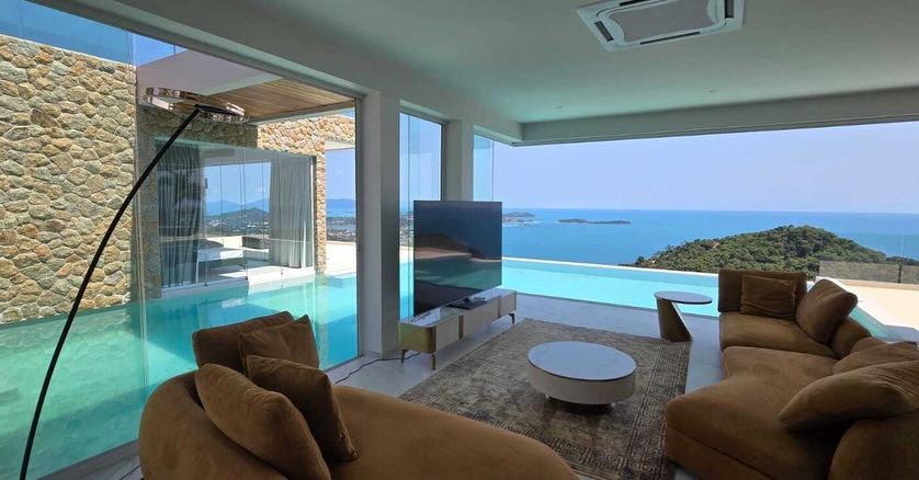Elite 6-Bedroom Modern Seaview Villa in Chaweng Noi | Unrivaled Investment Opportunity