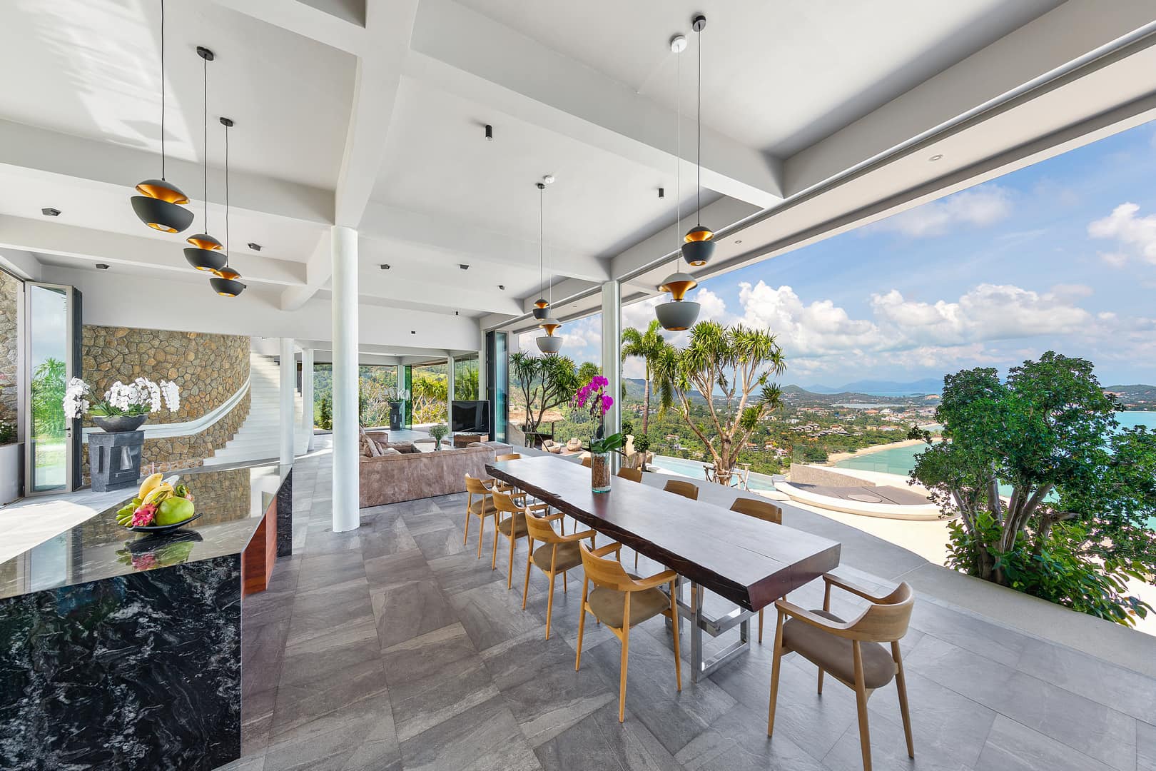 Turnkey 5-Bedroom Architectural Masterpiece in Chaweng Noi | Unrivaled 360° Ocean Views