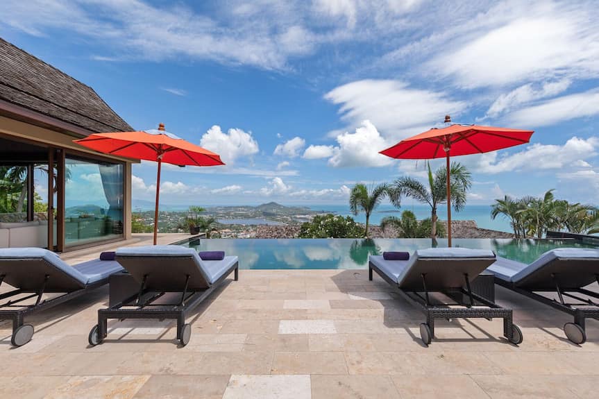 Panoramic 4-Bedroom Hillside Estate in Chaweng | 180° Coastal Views & Private Plunge Pool