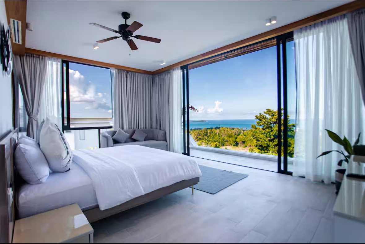 Sleek Modern 3-Bedroom Seaview Villa in Chaweng Noi | Premier Rooftop Luxury