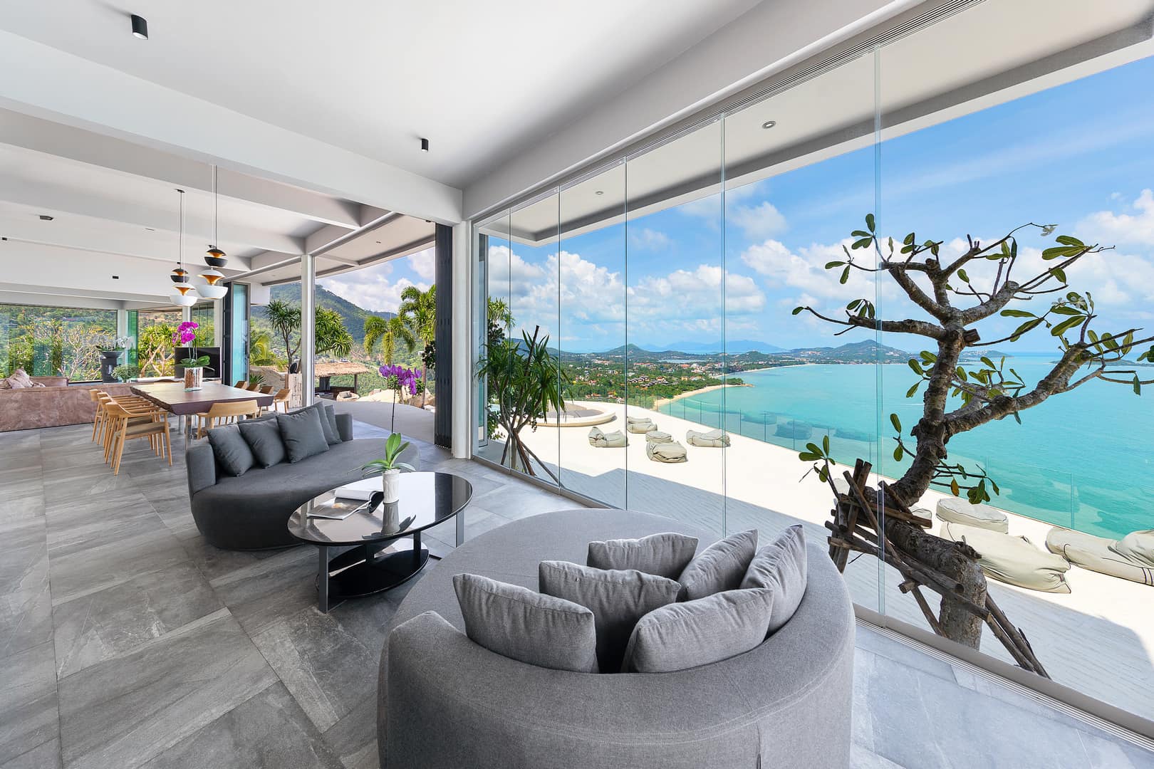 Turnkey 5-Bedroom Architectural Masterpiece in Chaweng Noi | Unrivaled 360° Ocean Views