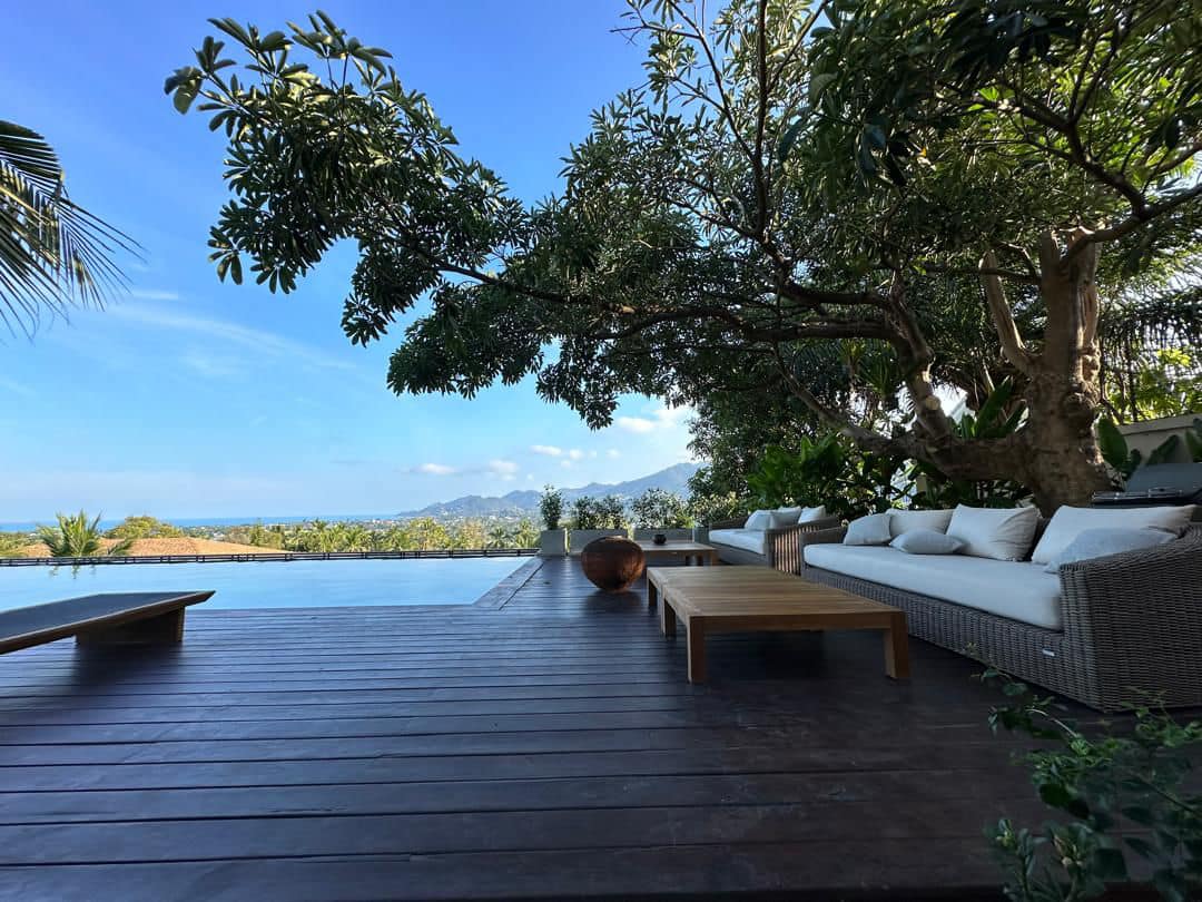 Exquisite 10-Bedroom Teak Wood Estate in Chaweng | Palatial Sea & Mountain View Luxury