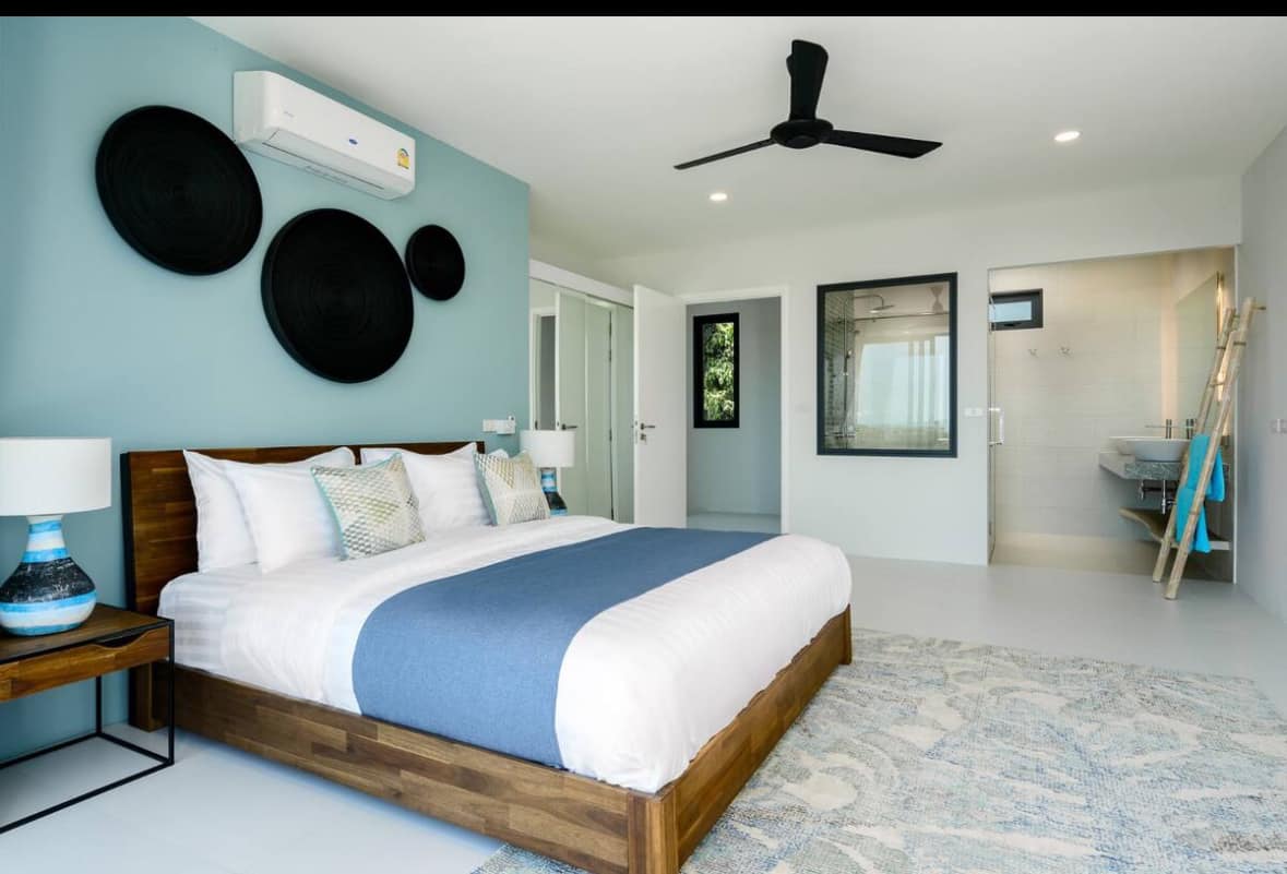 Chic 3BR Boho-Style Luxury Seaview Villa in Bophut – High-Yield 8% ROI Investment