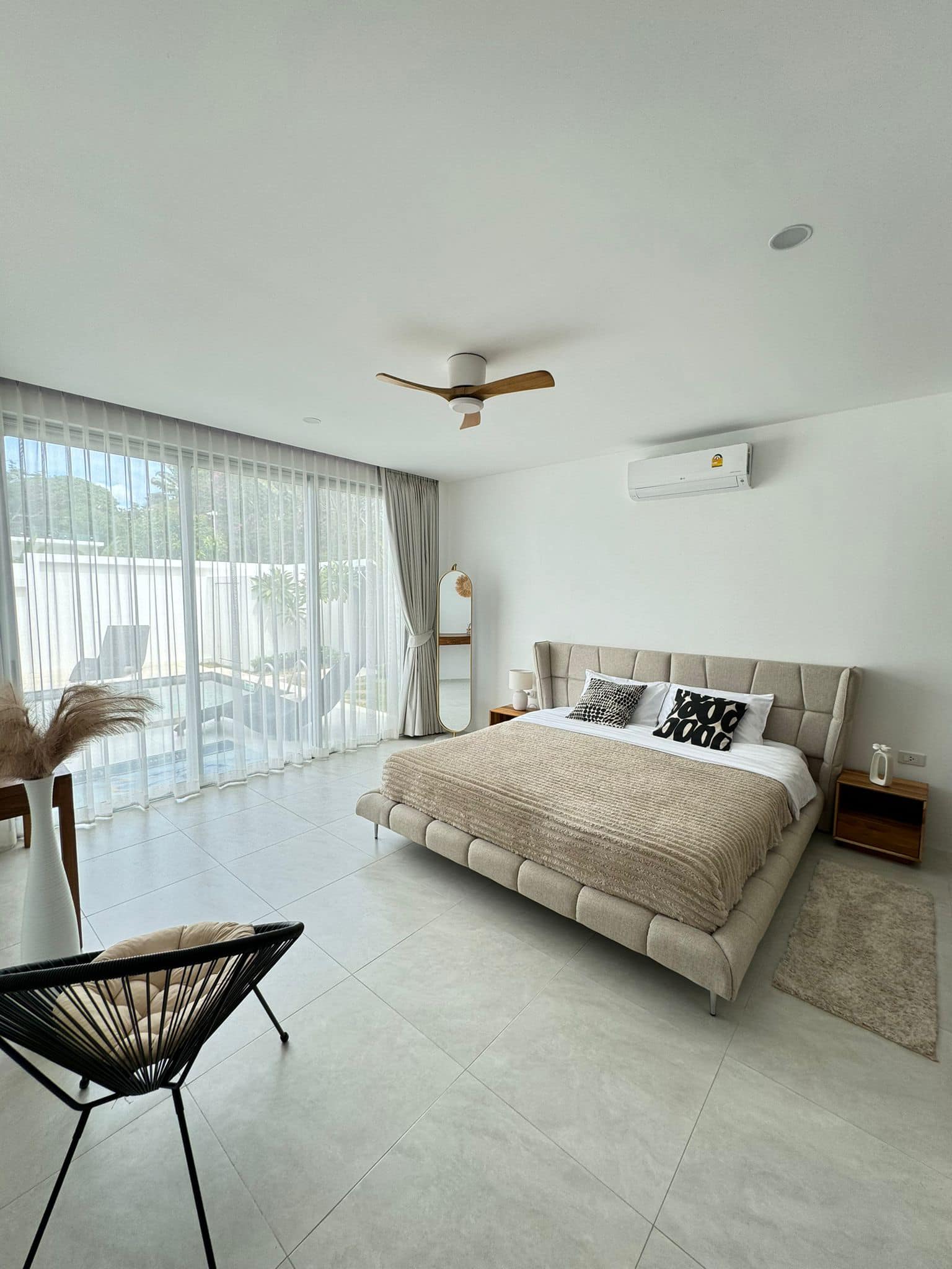 Brand-New 3-Bedroom Sunset View Villa in Ban Tai | Modern Teak Wood Finishes