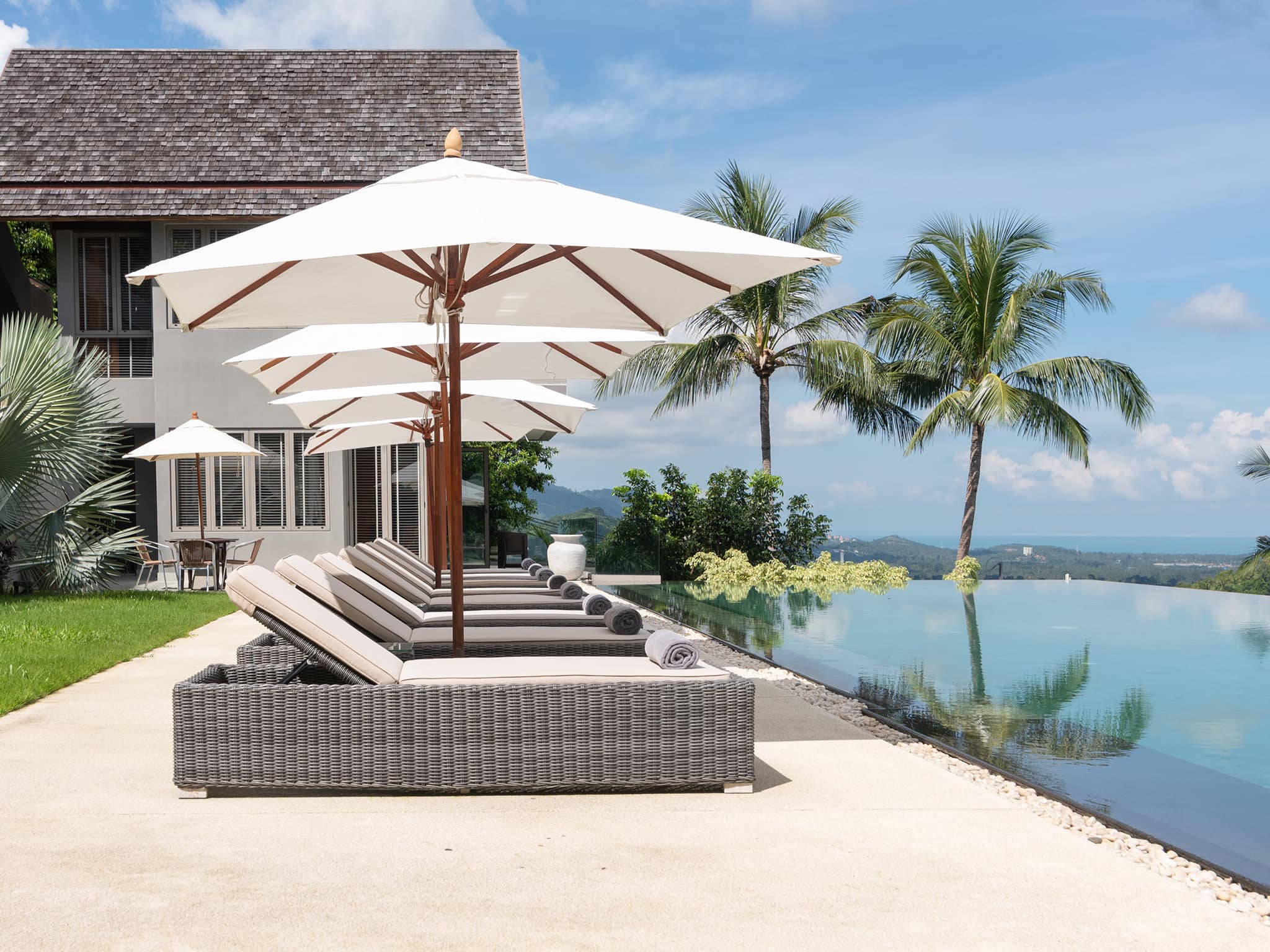 Majestic 6BR Tropical Hilltop Retreat in Bophut Hills – Ultimate Luxury Villa Koh Samui