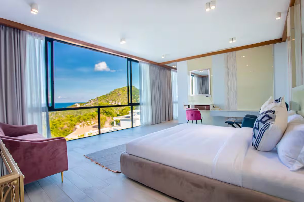 Sleek Modern 3-Bedroom Seaview Villa in Chaweng Noi | Premier Rooftop Luxury