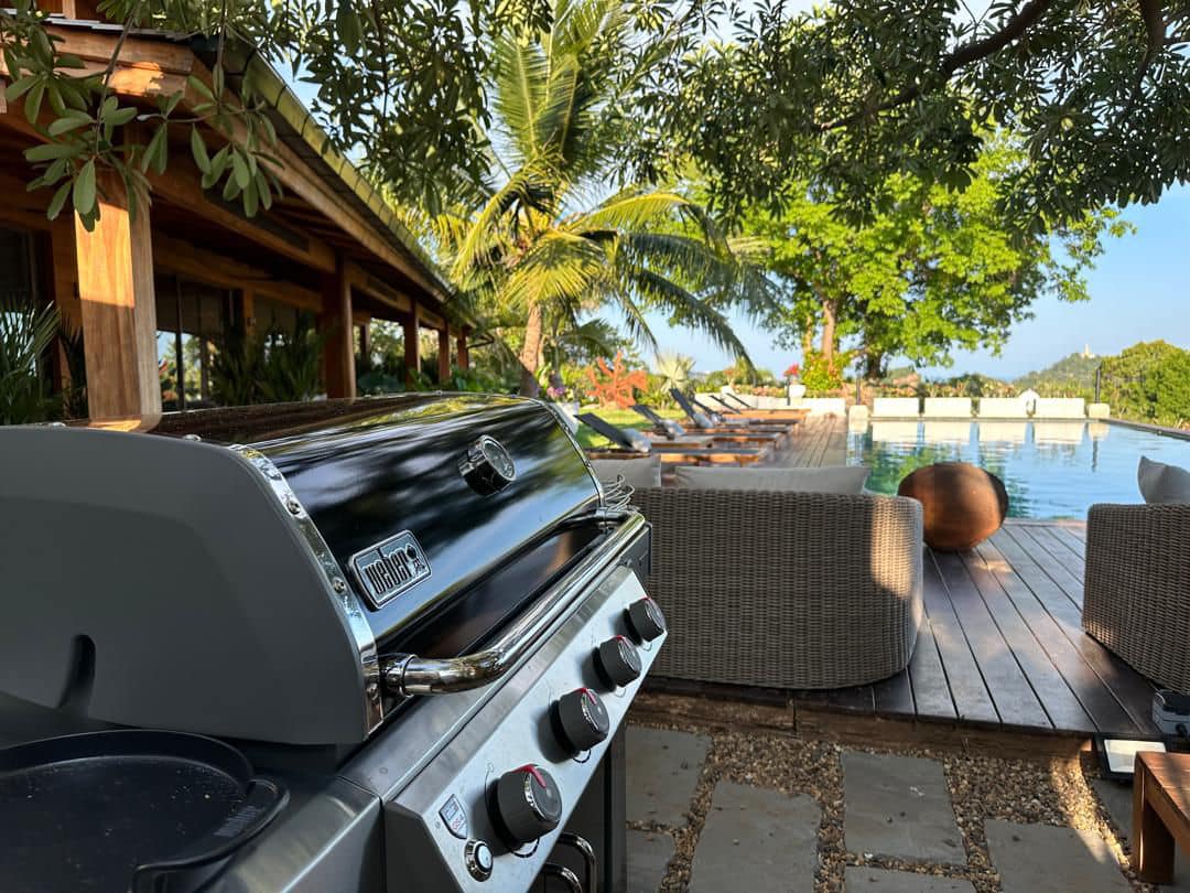 Exquisite 10-Bedroom Teak Wood Estate in Chaweng | Palatial Sea & Mountain View Luxury