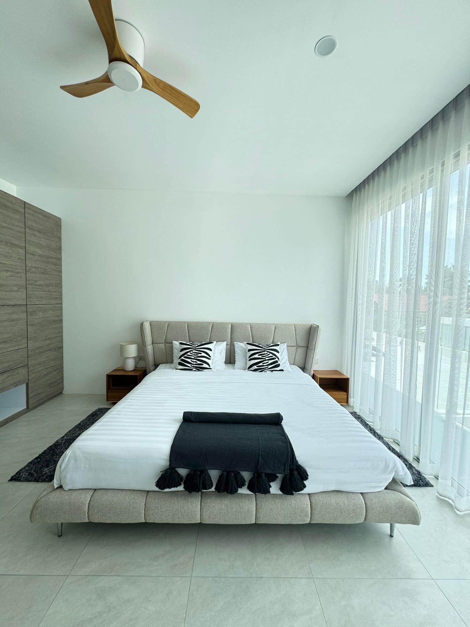 Brand-New 3-Bedroom Sunset View Villa in Ban Tai | Modern Teak Wood Finishes