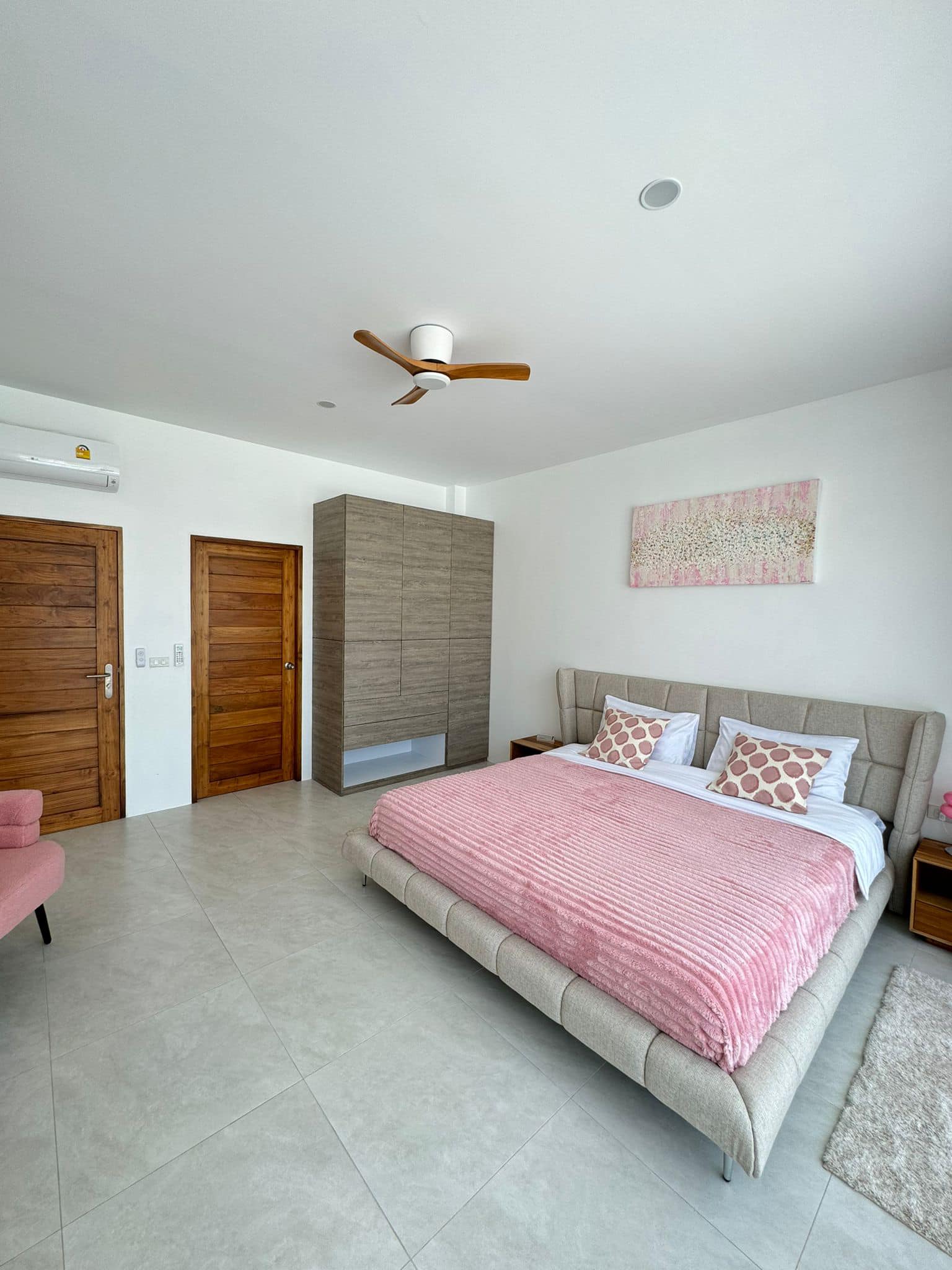 Brand-New 3-Bedroom Sunset View Villa in Ban Tai | Modern Teak Wood Finishes