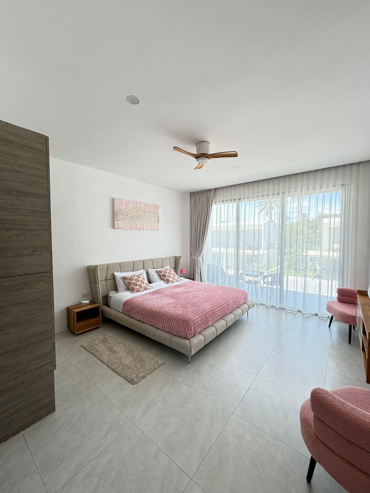 Brand-New 3-Bedroom Sunset View Villa in Ban Tai | Modern Teak Wood Finishes