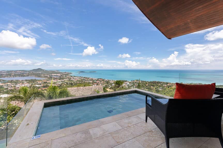 Panoramic 4-Bedroom Hillside Estate in Chaweng | 180° Coastal Views & Private Plunge Pool