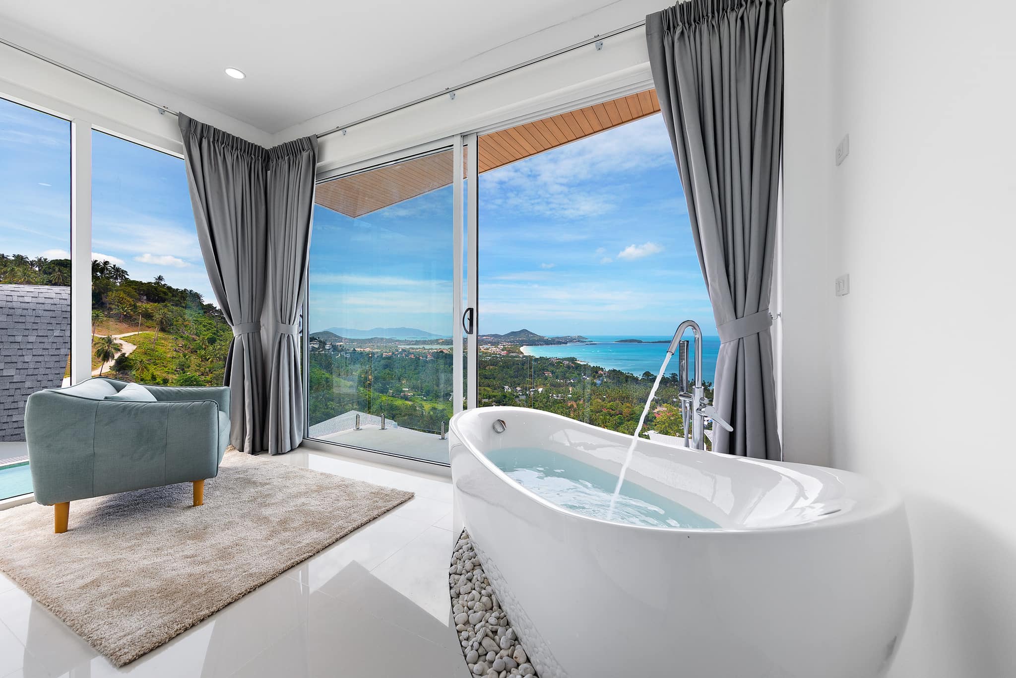 Luxurious 3-Bedroom Seaview Pool Villa in Chaweng Noi | Turnkey Tropical Living