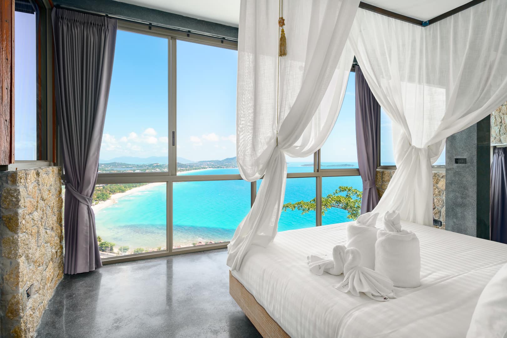 Turnkey 5-Bedroom Architectural Masterpiece in Chaweng Noi | Unrivaled 360° Ocean Views