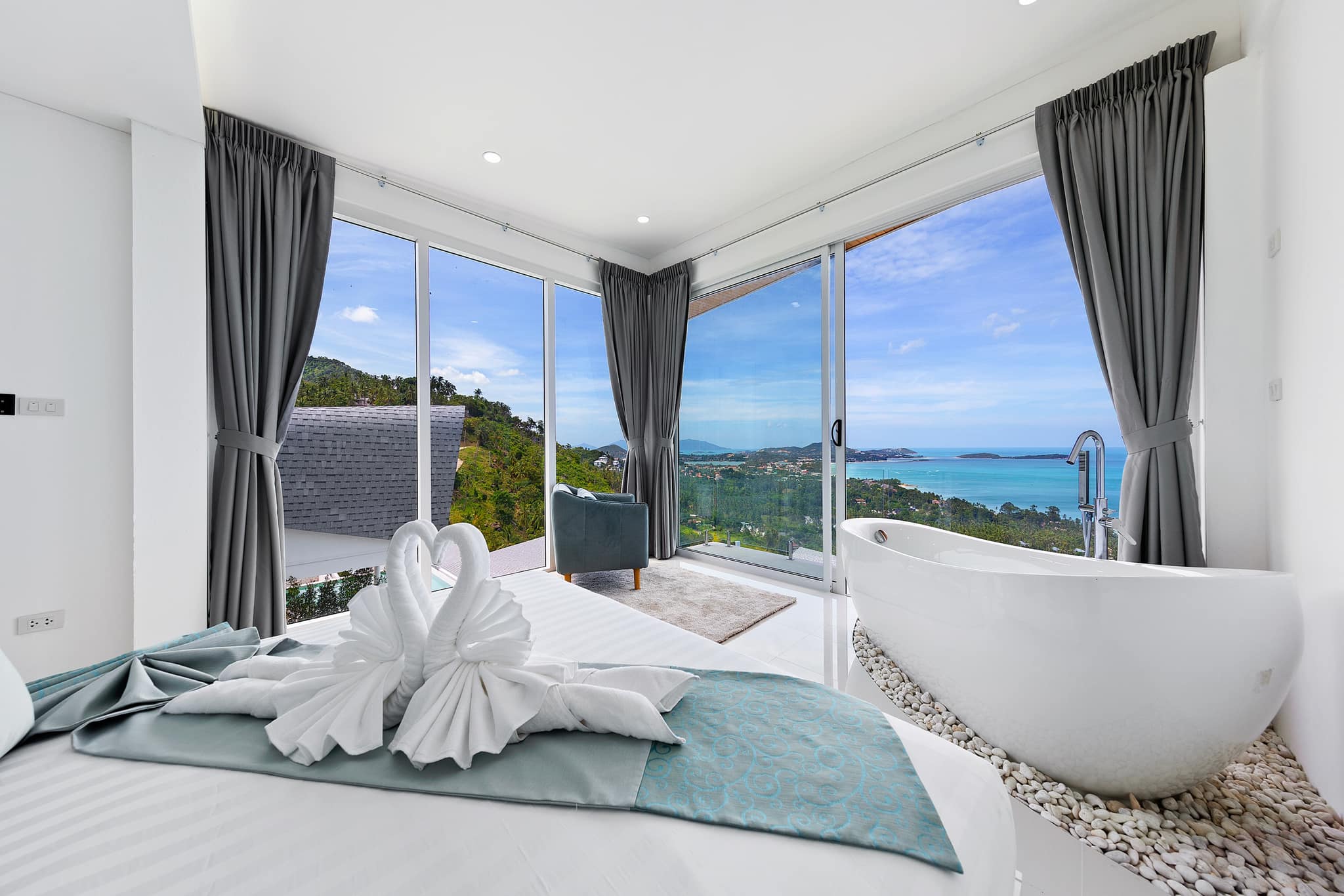 Luxurious 3-Bedroom Seaview Pool Villa in Chaweng Noi | Turnkey Tropical Living