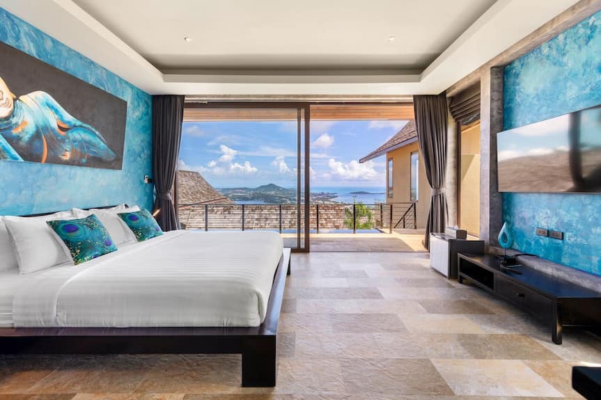 Panoramic 4-Bedroom Hillside Estate in Chaweng | 180° Coastal Views & Private Plunge Pool