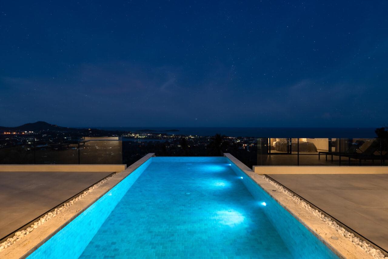 Award-Winning 4-Bedroom Luxury Pool Villa in Chaweng | Spectacular Sea & City Views