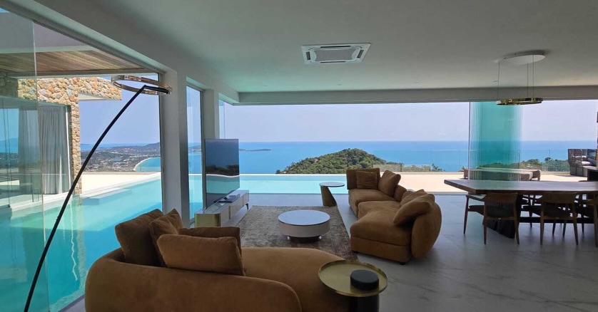 Elite 6-Bedroom Modern Seaview Villa in Chaweng Noi | Unrivaled Investment Opportunity