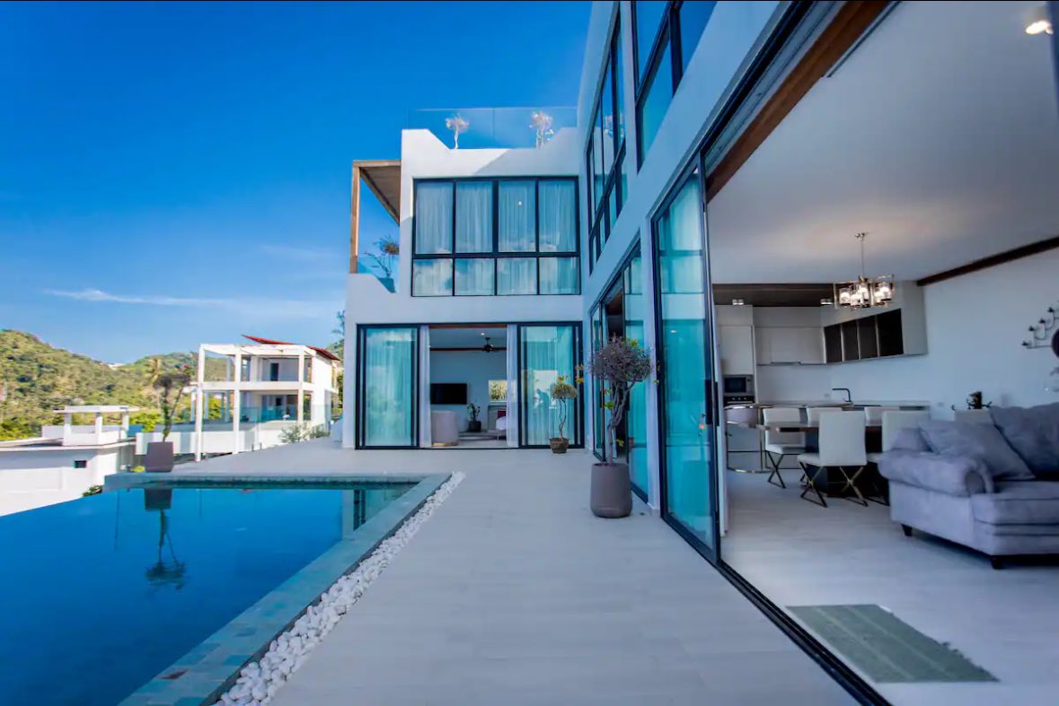 Sleek Modern 3-Bedroom Seaview Villa in Chaweng Noi | Premier Rooftop Luxury