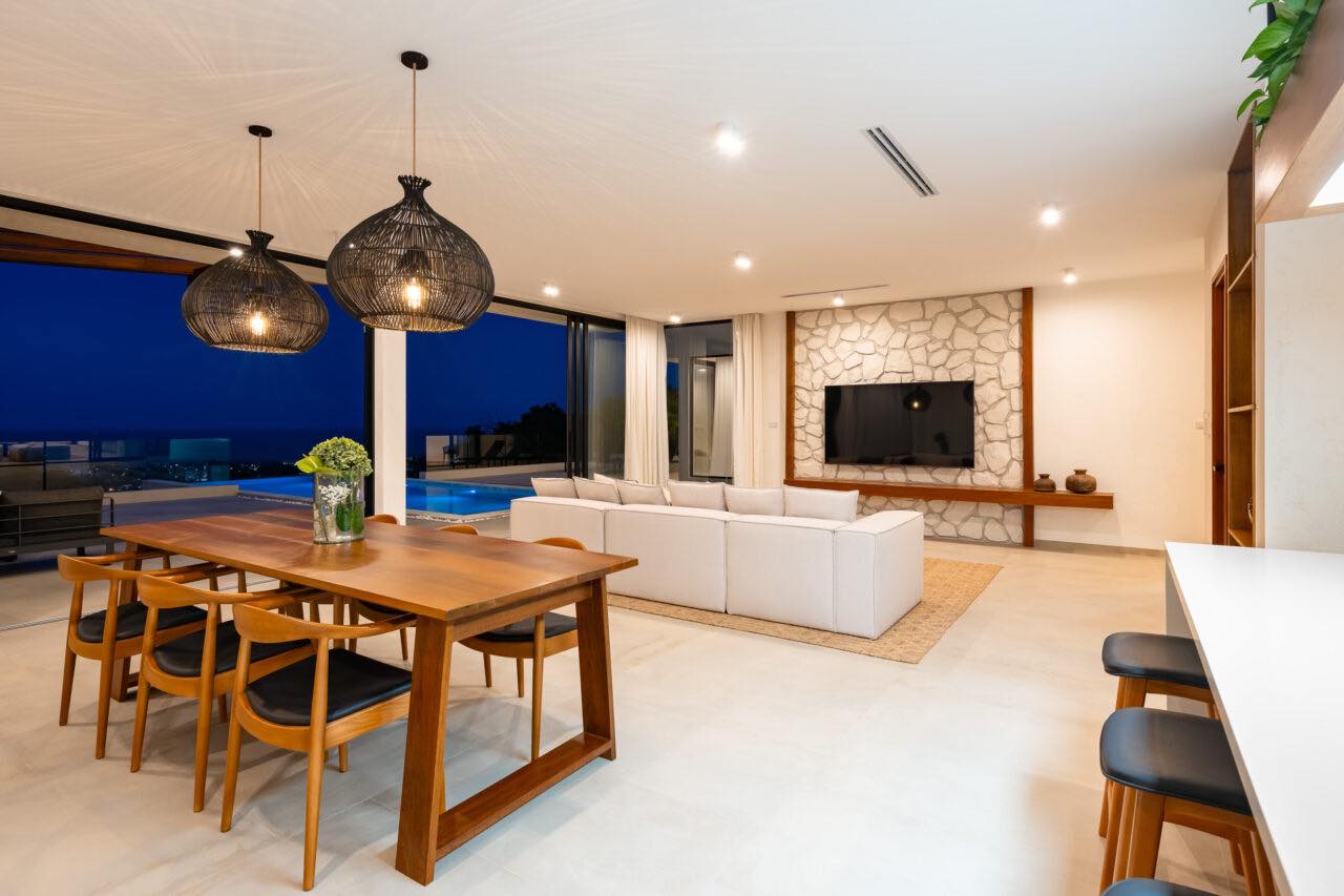 Award-Winning 4-Bedroom Luxury Pool Villa in Chaweng | Spectacular Sea & City Views
