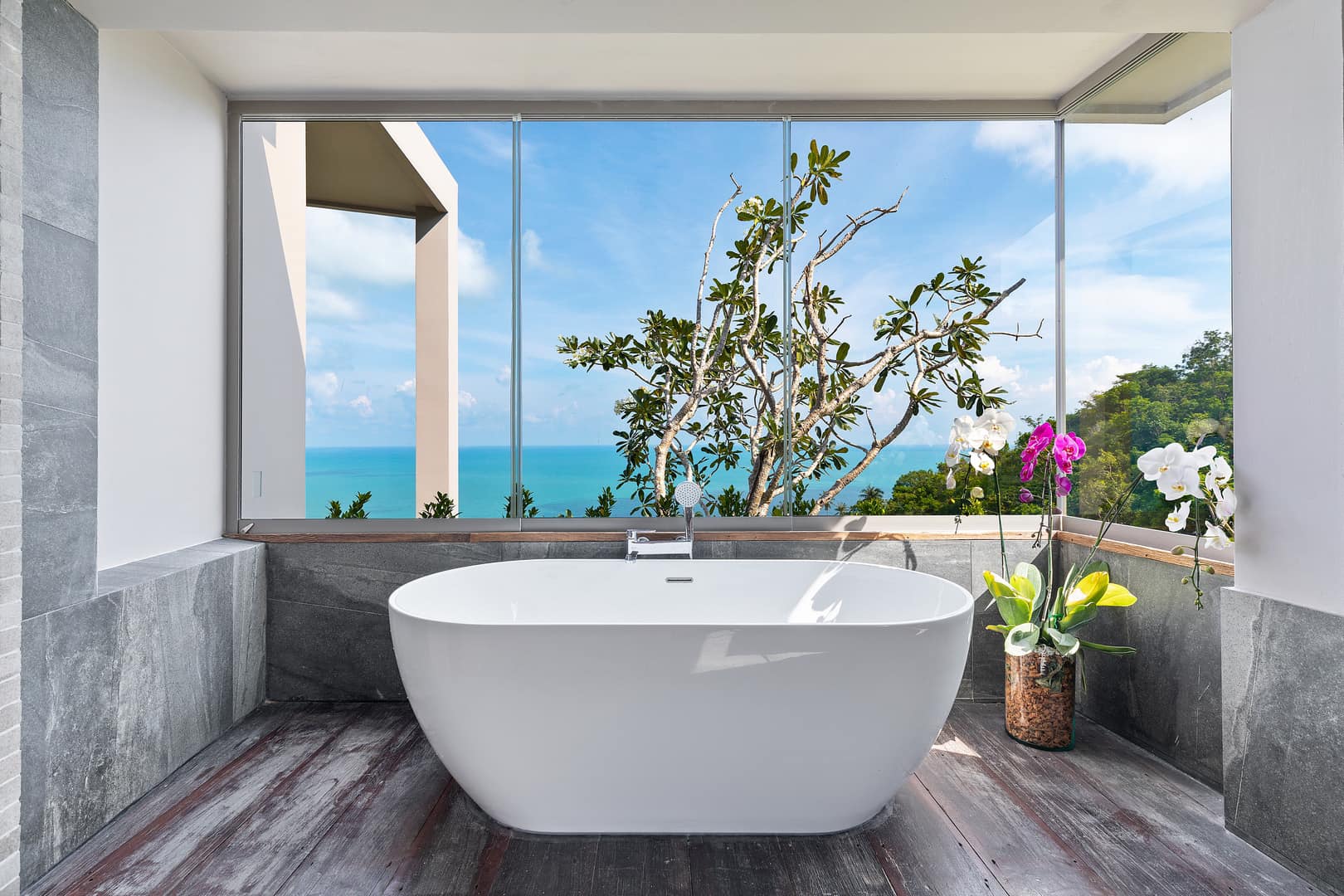 Turnkey 5-Bedroom Architectural Masterpiece in Chaweng Noi | Unrivaled 360° Ocean Views