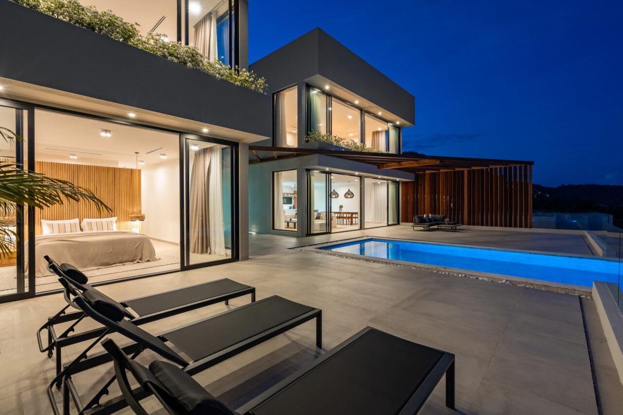 Award-Winning 4-Bedroom Luxury Pool Villa in Chaweng | Spectacular Sea & City Views
