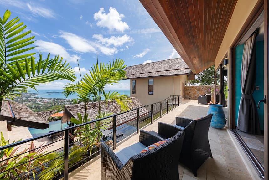 Panoramic 4-Bedroom Hillside Estate in Chaweng | 180° Coastal Views & Private Plunge Pool