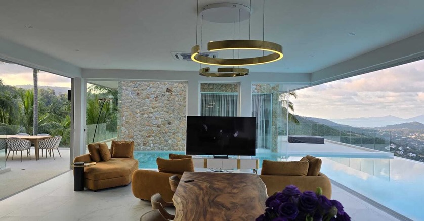 Elite 6-Bedroom Modern Seaview Villa in Chaweng Noi | Unrivaled Investment Opportunity